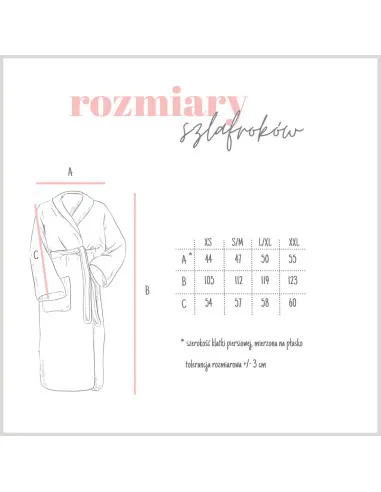 Czerwony Szlafrok Bawełniany