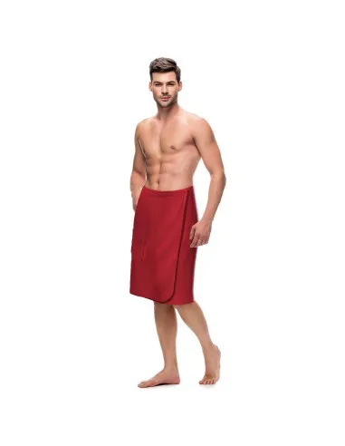 Red Sauna Towel Men's Men's Kilt Pareo