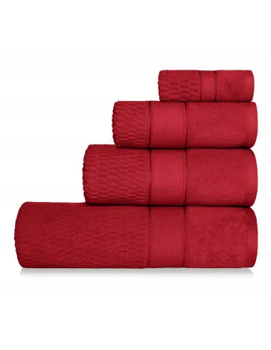 Red velour towel 100% cotton