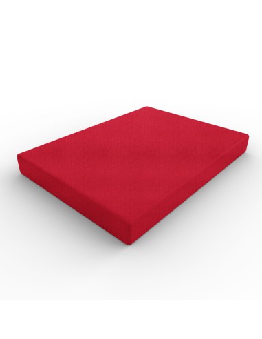 Red terry sheet with elastic band