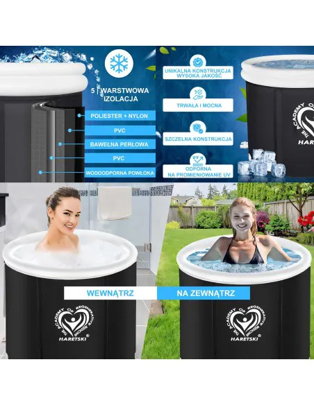 Бочка для закаливания, моржевания, регенерации - складная ванна 400 л