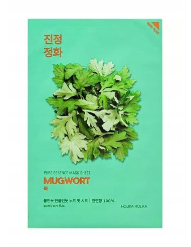 .Face mask with mugwort extract - Holika Holika