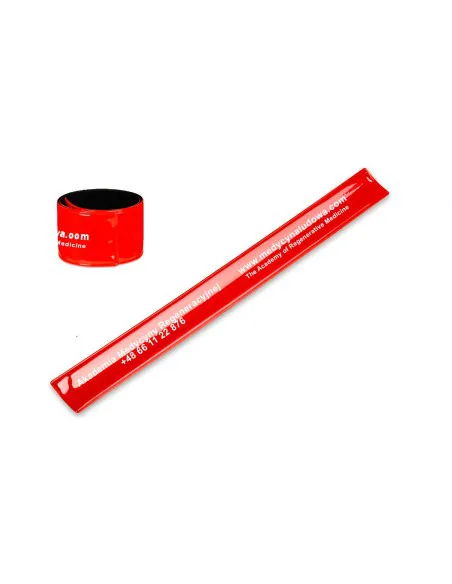 Светоотражающий нарукавник красного цвета