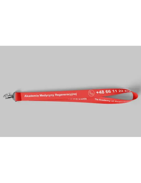 Red lanyard with snap hook