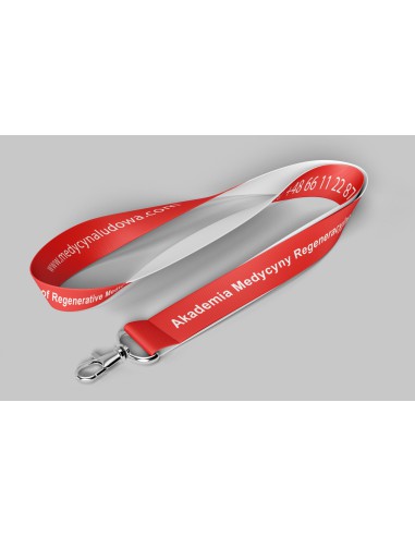 Red lanyard with snap hook