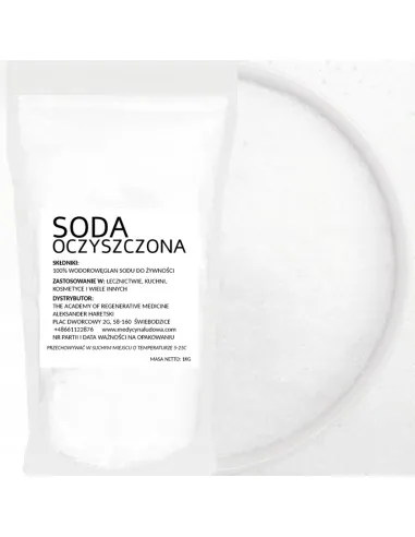 SODA OCZYSZCZONA SPOŻYWCZA 1kg wodorowęglan sodu