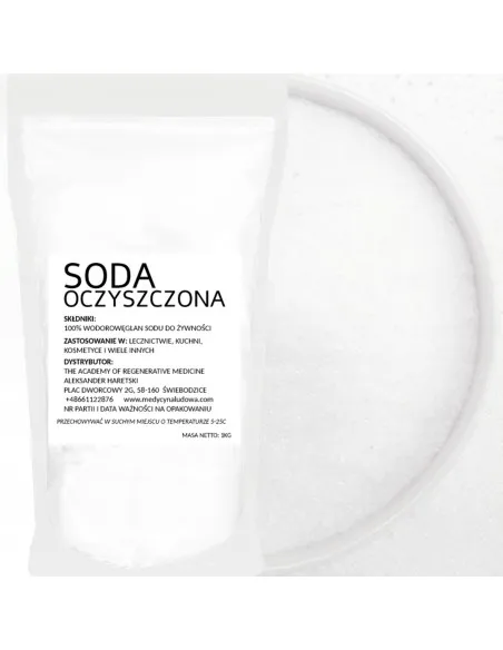 SODA OCZYSZCZONA SPOŻYWCZA 1kg wodorowęglan sodu