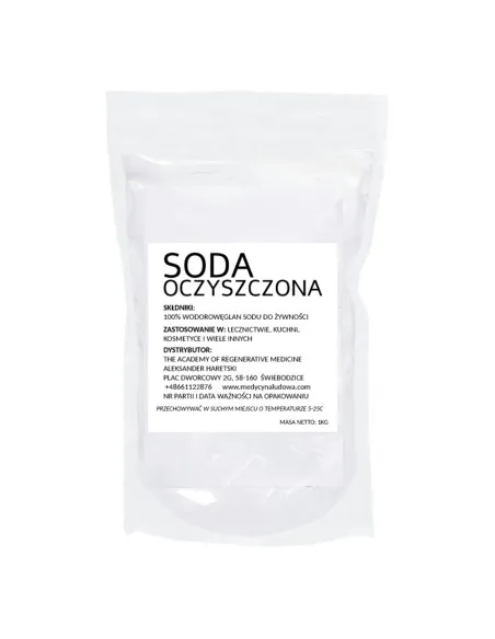 SODA OCZYSZCZONA SPOŻYWCZA 1kg wodorowęglan sodu