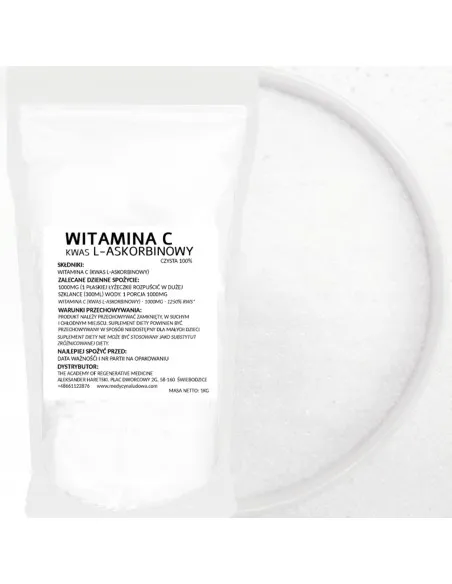 VITAMIN C, L-ASCORBIC ACID 1kg, CLEAN 100%
