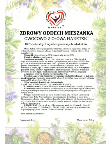 Healthy breathing  herbal blend Haretski