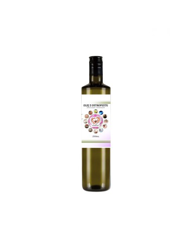 .Olej z ostropestu zimno tłoczony, nieoczyszczony, suplement diety 250ml.