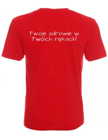 T-shirt men's red Haretski
