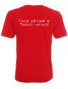 T-shirt men's red Haretski