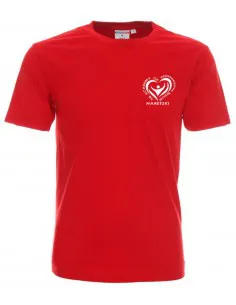 T-shirt men's red Haretski