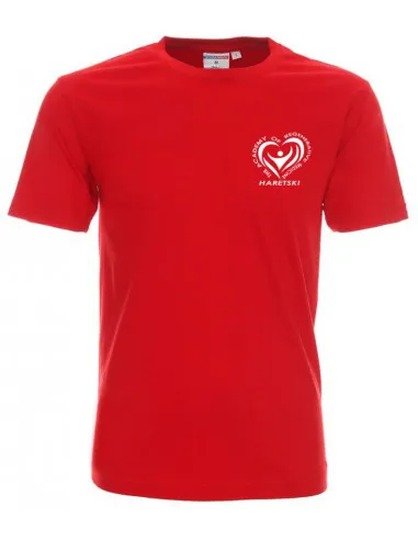 T-shirt men's red Haretski