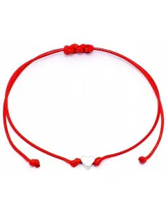 Red string with heart bracelet Haretski