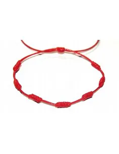 Bracelet red 7 knots  Haretski