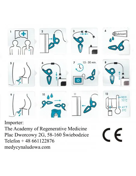 .Elektroda sonda doodbytnicza rektalna do elektrostymulacji.