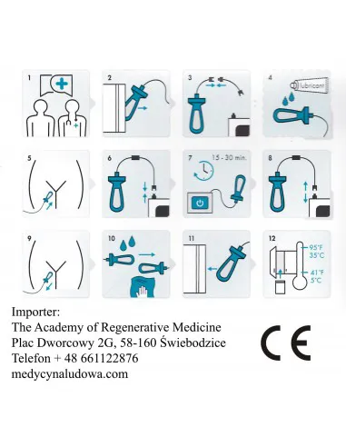 Probe electrode vaginal  for electrostimulation
