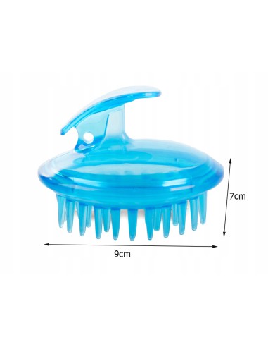 Silicone massage brush for head and body washing