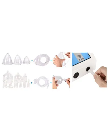 Professional device for electrostimulation, body shaping, vacuum therapy, massage, weight loss