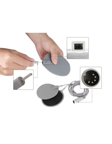 Professional device for electrostimulation, body shaping, vacuum therapy, massage, weight loss