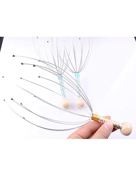 Handheld ayurvedic relaxing head massager