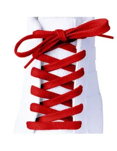 Czerwone sznurówki płaskie  150 cm 2
