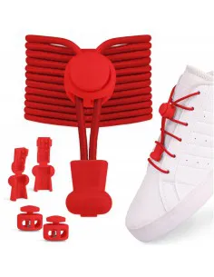 Sports laces without binding red 100cm