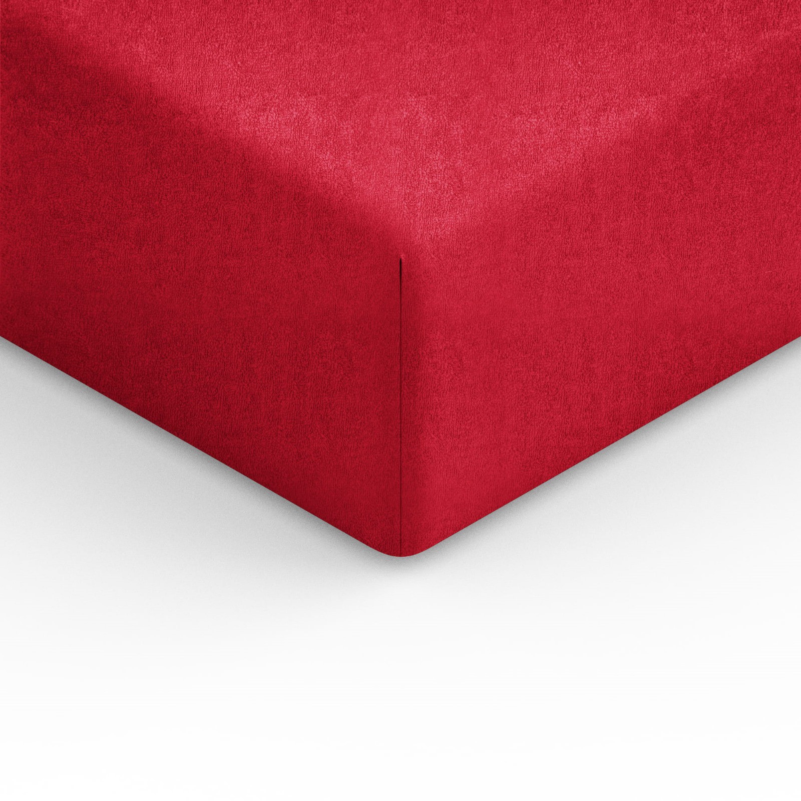 Czerwone prześcieradło bawełniane 220x200