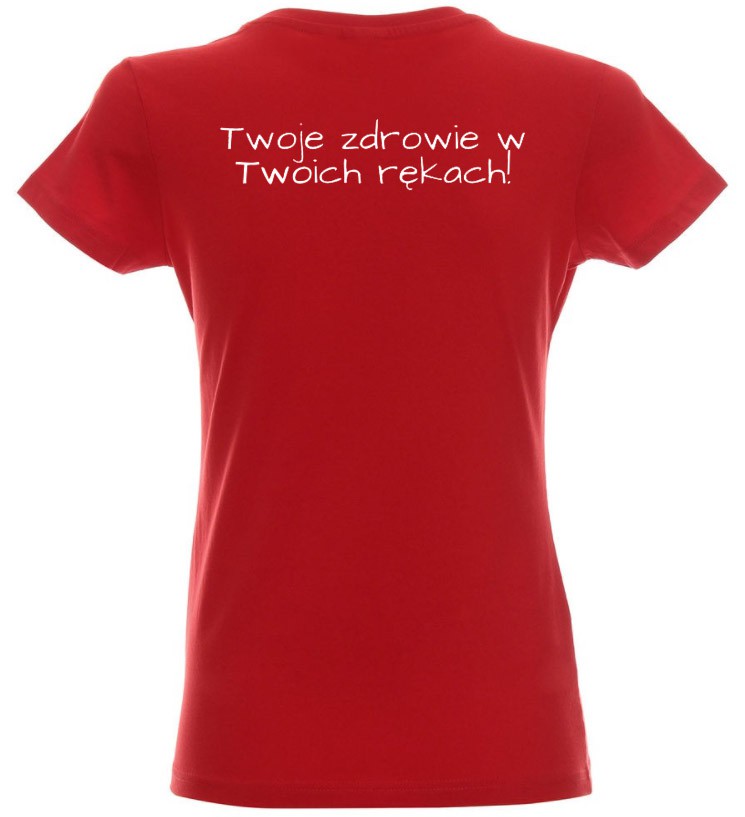 .Koszulka damska czerwona Haretski.