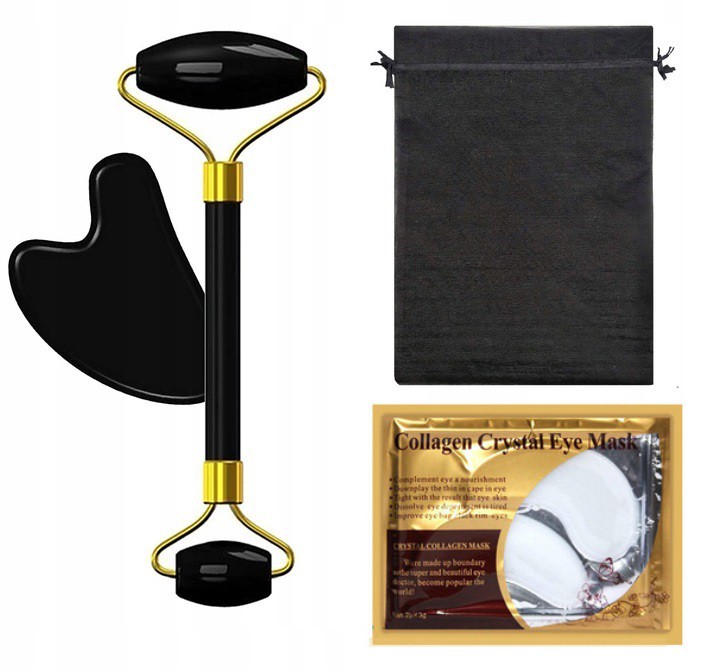 .Masażer do twarzy z płytką GUA SHA.